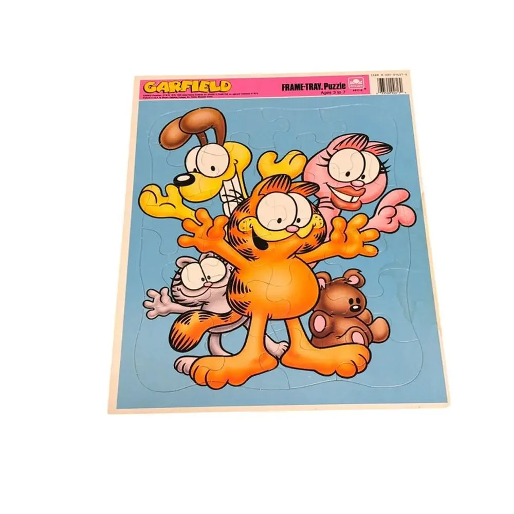 Vintage Garfield Frame Tray Puzzle 18 Piece Golden 1980 4617-B Comic Strips VTG